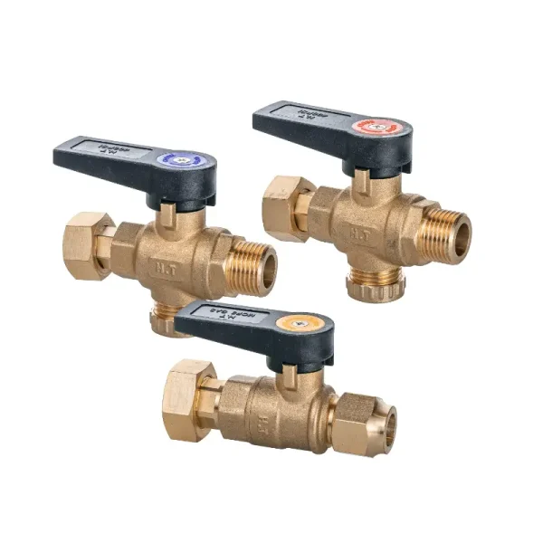 ברז מים רקורד 1/2″ × 3/4″ (2 יחידות) + ברז גז רקורד 1/2″ × 3/4″