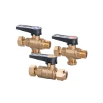 ברז מים רקורד 1/2″ × 1/2″ (2 יחידות) + ברז גז רקורד 1/2″ × 1/2″
