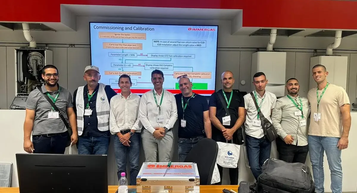 Our Training Team with Immergas in Italy