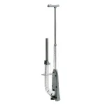 Tool for connecting pipes with clips to a french subfloor insulation board icma